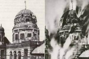 Die Reichskristallnacht – Das Bild der brennenden Synagoge, ein gefälschtes Feuer!