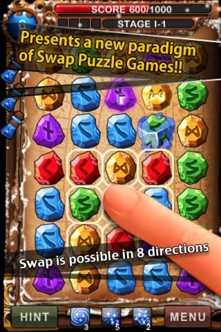 RuneMasterPuzzle – Kostenlose App aus dem Match-3 Genre