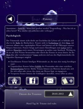 Dream Key – Traumdeuter mit Mondphasen und Tagebuch auf iPad, iPhone