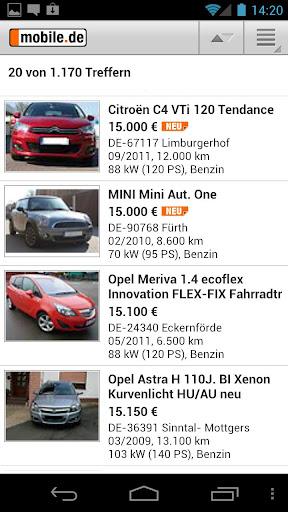 mobile.de – mobile Autobörse endlich auch für Android verfügbar
