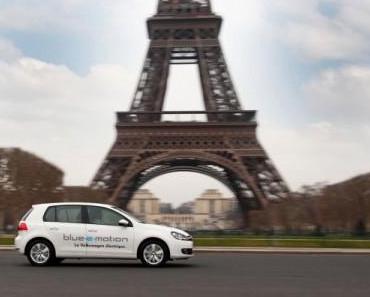 Lautlos durch Paris: VW Golf Blue-e-Motion Flotte startet in Frankreich