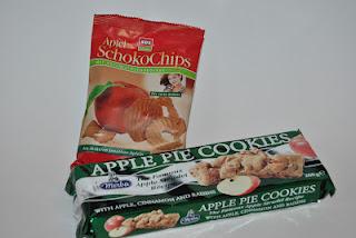 XOX Apfel SchokoChips und Merba Apple Pie Cookies