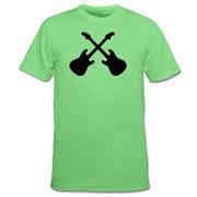 Crossed Guitars – Gitarren – Ro Premium T-Shirt