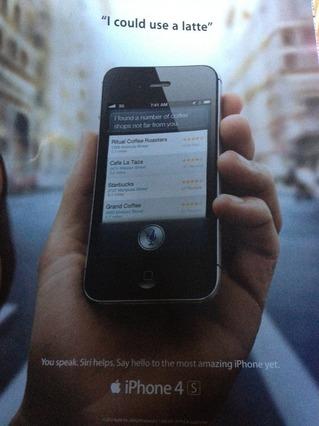 Erste Siri Printanzeige in Rolling Stone Magazin veröffentlicht