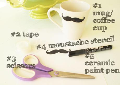 DIY Ostergeschenk | Moustache Mug © www.kandeej.com