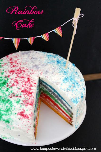 Rainbow Cake zu Ostern