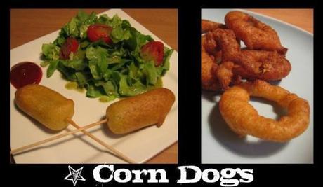 Corn Dogs & Zwiebelringe