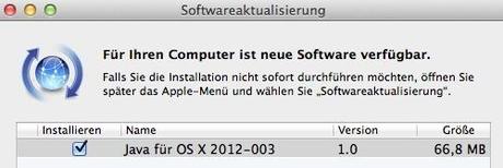Apple veröffentlicht Java Update für OSX 2012-03