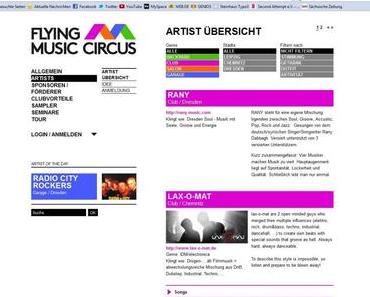 Flying Music Circus startet in Sachsen