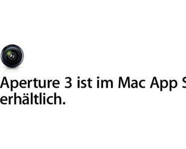 Apple entfernt Aperture 3 Trial Version
