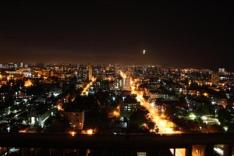 So sah Havanna bei Nacht aus dem 18. Stockwerk aus.