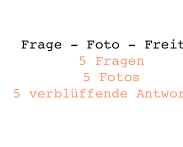 Frage-Foto-Freitag Nº 2 – heute Short Snaps