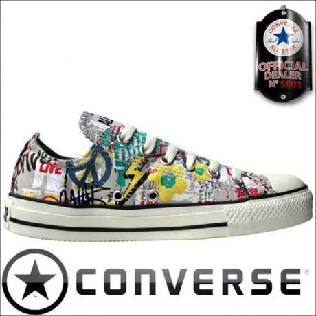 Converse Schuhe All Star Chucks OX Poster Grafitty