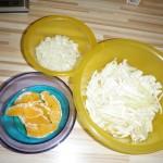 challenge zutaten lauch zwiebeln orangen 1 150x150 iglo Kochchallenge   Wildlachsfilet auf einem Weißkrautbett an wildem Reis