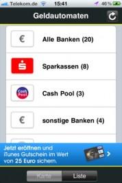 Geldautomat-Suche –  kostenlose App, mit der Sie wissen, wo Sie gebührenfrei Geld abheben