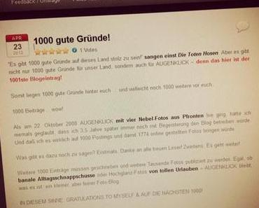 1000 gute Gründe!