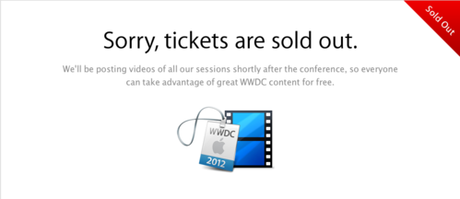WWDC 2012 Tickets nach 2 Stunden ausverkauft