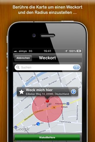 WakeMeHere – Standort Wecker mit Stil als kostenlose iPhone App