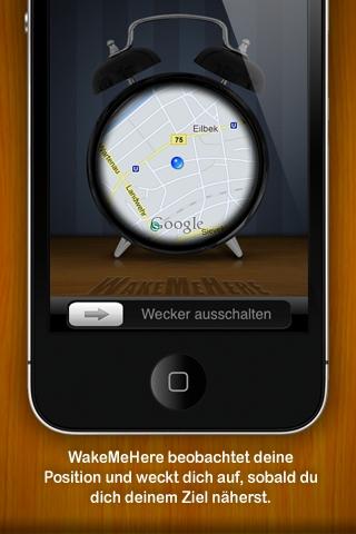 WakeMeHere – Standort Wecker mit Stil als kostenlose iPhone App