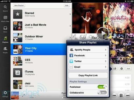 Spotify startet iPad-App