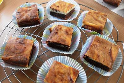 Marmorbrownies mit Käsesahne & Schokolade (Marbled Cream Cheese Brownies)