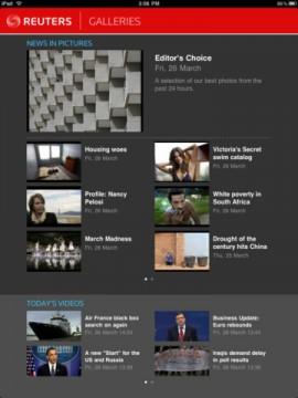 Reuters Galleries – sehen Sie sich die Bilder und Videos des Tages auf dem iPad an