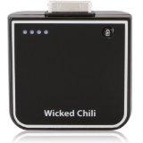 Wicked Chili externer Zusatz Akku für Apple iPhone / iPod / iPod Touch (1900mAh) schwarz