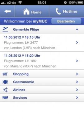 Flughafen München – Munich Airport – MUC – die neue offizielle iPhone App