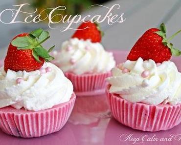 Strawberry Ice Cream Cupcakes