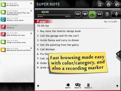 Super Note: Voice Recorder and Notes – Heute sprichst du kostenlos deine Gedanken in die Universal-App