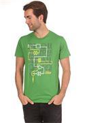 BENCH Mens Crossed Wires S/S T-Shirt medium green BMG 2607
