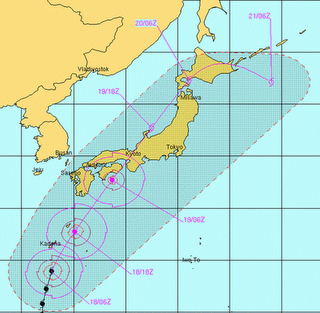 Taifun GUCHOL (BUTCHOY) baut ab - jetzt doch nach Japan, Guchol, Butchoy, Sturmwarnung, Japan, aktuell, Vorhersage Forecast Prognose, Juni, 2012, Taifunsaison, Taifun Typhoon, Taifunsaison 2012, 