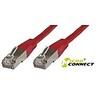 MicroConnect CROSSED SSTP CAT6 3M RED LSZH (SSTPX603R)
