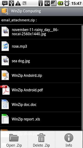 WinZip – Kostenlose Android App zum Packen, Entpacken und Betrachten deiner Zip Dateien