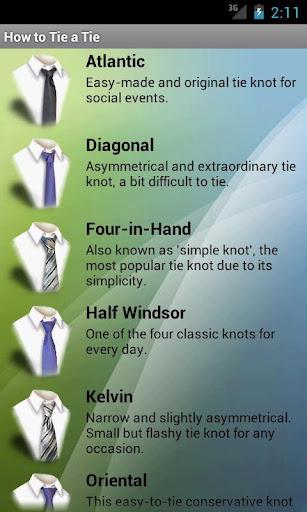 Lerne kostenlos, wie man einen Krawatte bindet
