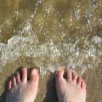 Füße am Steinhuder Meer