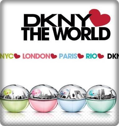 DKNY Hearts the World - limitierte Parfüm's LONDON-NEW YORK-RIO-PARIS