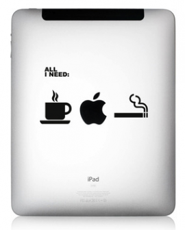 Apfelkleber – beweisen Sie Humor und verleihen Sie Ihrem iPad ein individuelles Design