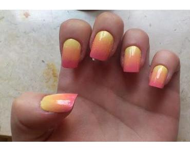 Mein Versuch: Ombré Nails