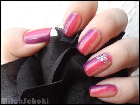 Nageldesign - sideways gradient nails