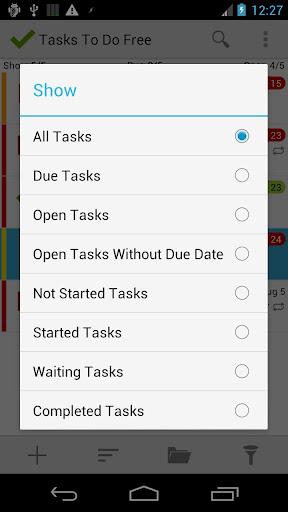 Tasks To Do Free Aufgabenliste – Schon in der kostenlosen Version sehr funktionell und umfangreich