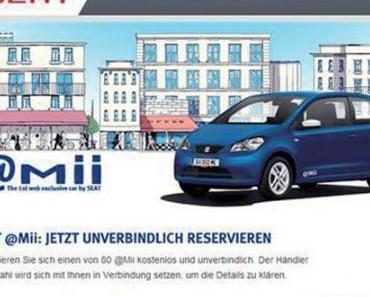 SEAT Mii ab jetzt nur online zu bestellen