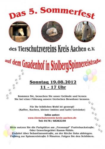 Das 5. Sommerfest vom Tierschutzverein Kreis Aachen e.V.