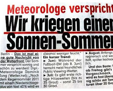 Ist das schon der Sonnen-Sommer?