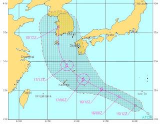 08W (pot. Tropischer Sturm KHANUN) zieht voraussichtlich nach Jeju und Südkorea, Khanun, aktuell, Taifunsaison, Taifunsaison 2012, Vorhersage Forecast Prognose, Juli, 2012,