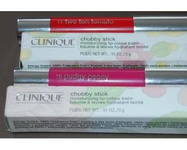 Review Clinique Chubby Sticks "Two Ton Tomato" und "Pudgy Peony"