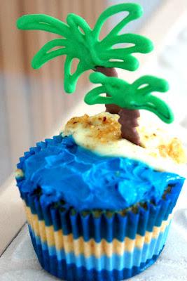 Kein Strandurlaub in Sicht? Try this: Insel-Cupcakes
