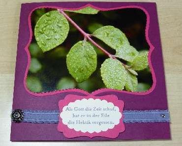 Da es am Wochenende fast nur