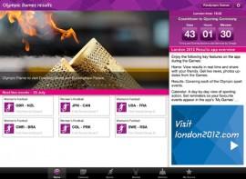London 2012: Official Results App des Organisationskomitees