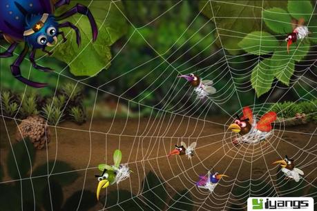 Spider Hunter – Du bist die Spinne in der kostenlosen App und baust dein Netz für die anstürmenden Moskitos